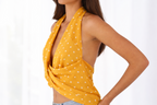 Yellow Polka Dot Top