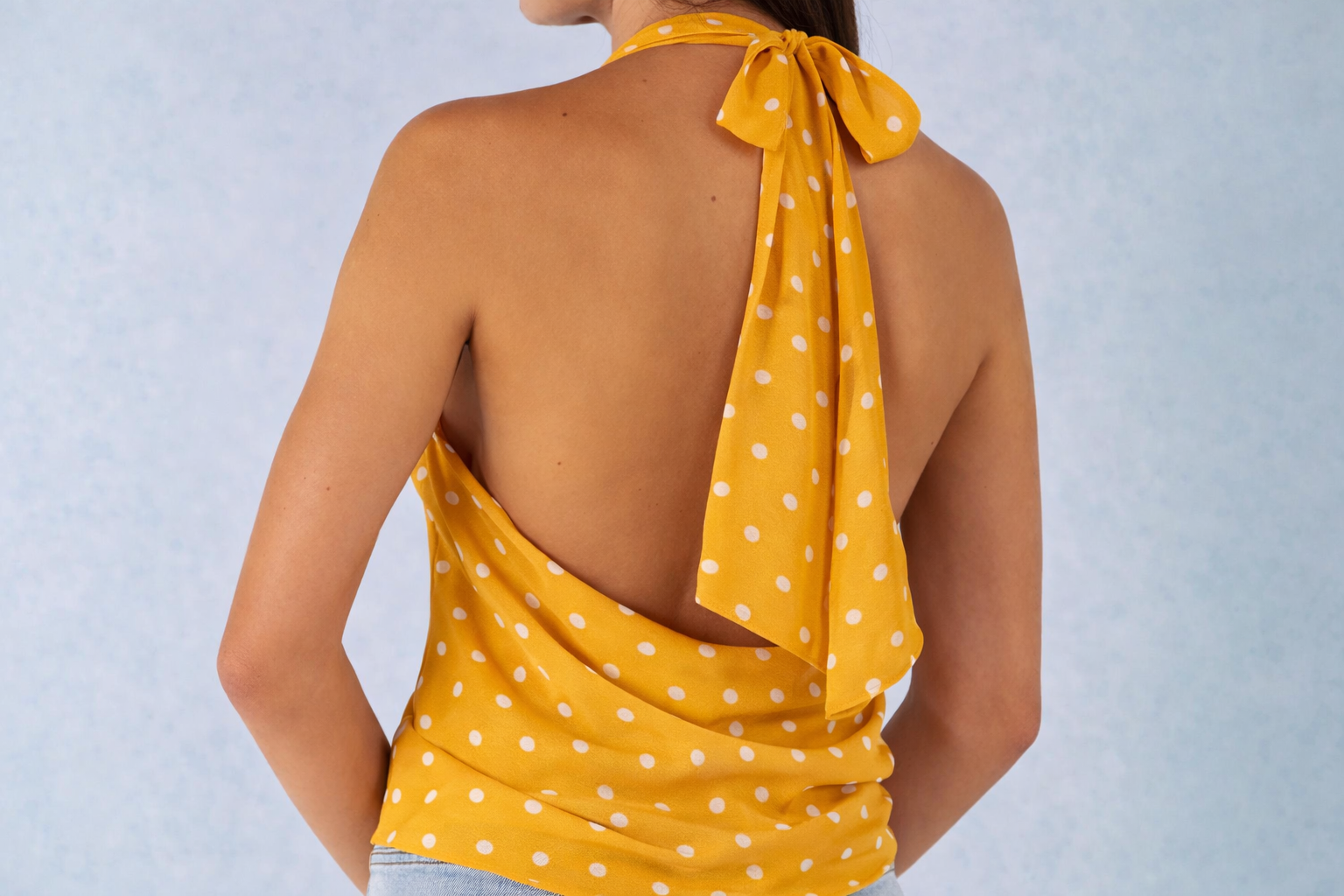 Yellow Polka Dot Top